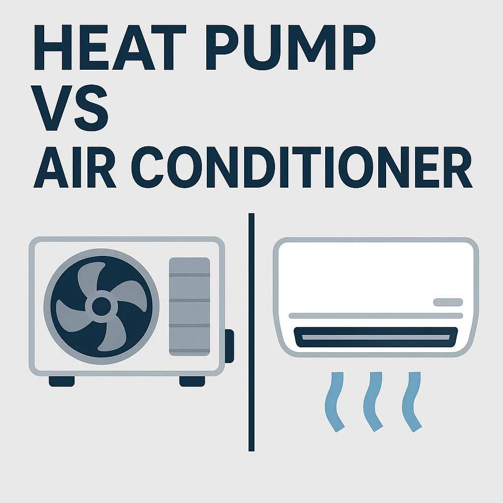 What's the Difference Between a Heat Pump and Air Conditioner? — illustrated guide covering comparison for DIY mini split and heat pump owners