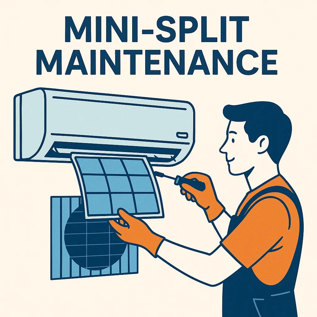 HVAC comparison guide showing best hvac system maintenance for ductless mini splits