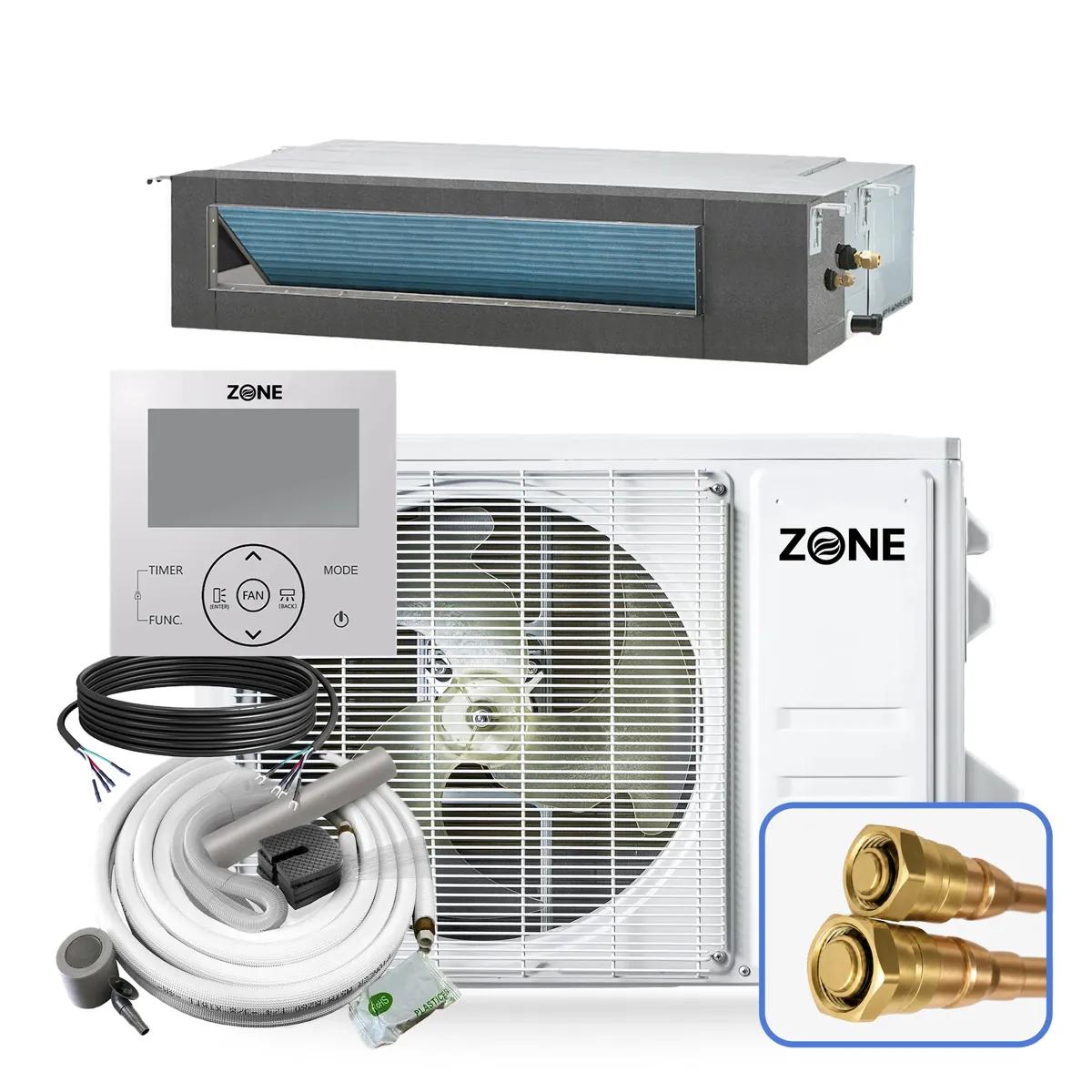 Concealed duct mini splits from Zone Air — slim-duct air handler hidden above the ceiling with discreet vents for invisible heating and cooling