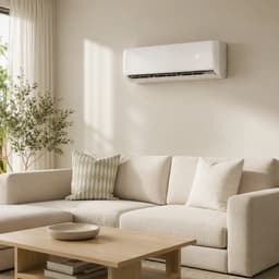 DIY ductless mini split heating and cooling a living room