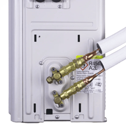 Lineset Connected to Outdoor Condenser Unit