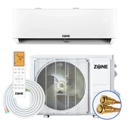 12,000 BTU 115V DIY mini split — wall mount ductless heat pump with 23 SEER2, Up to 600 sq ft coverage, pre-charged lineset, shown wall-mounted