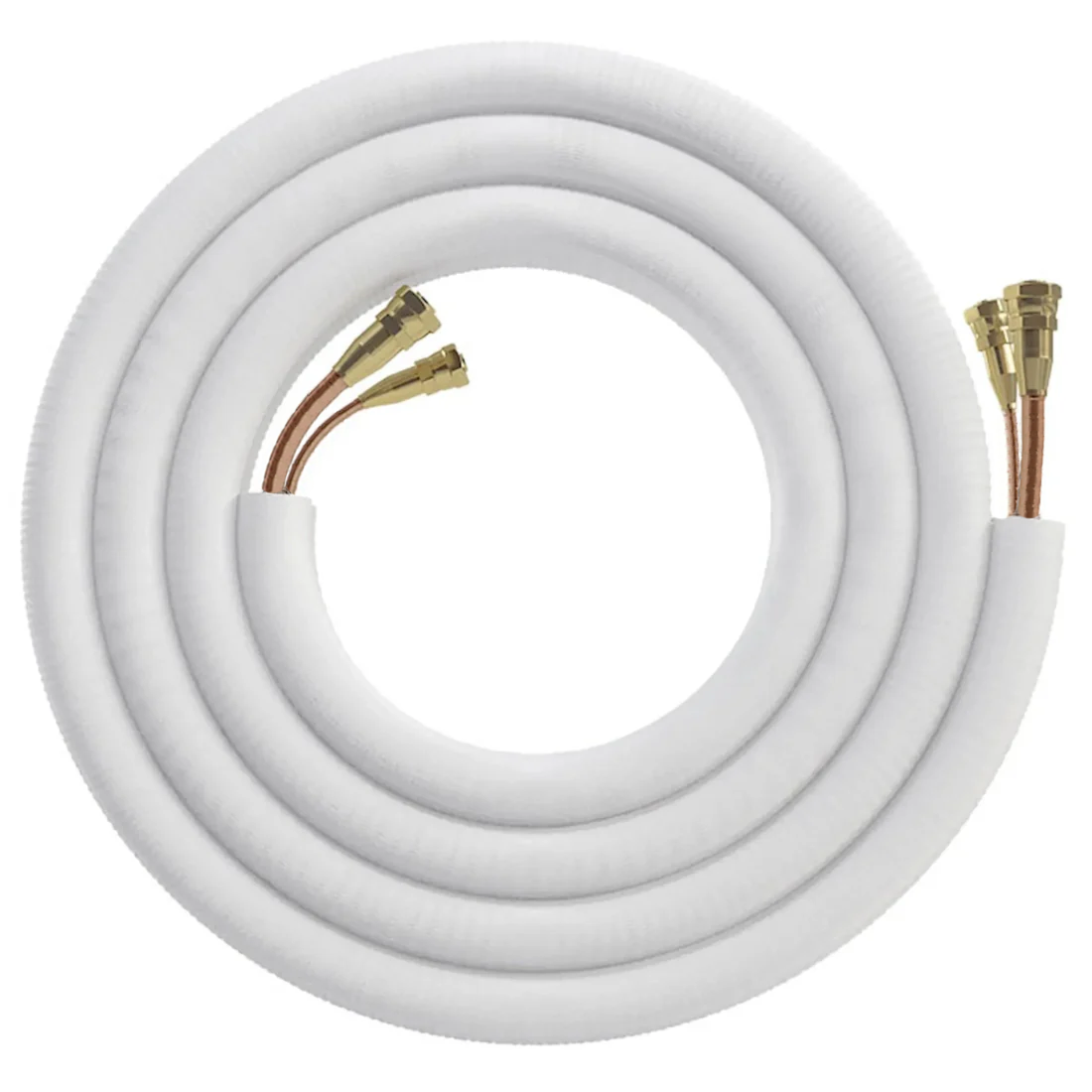 Pre-charged plug-and-play lineset for DIY mini split installation