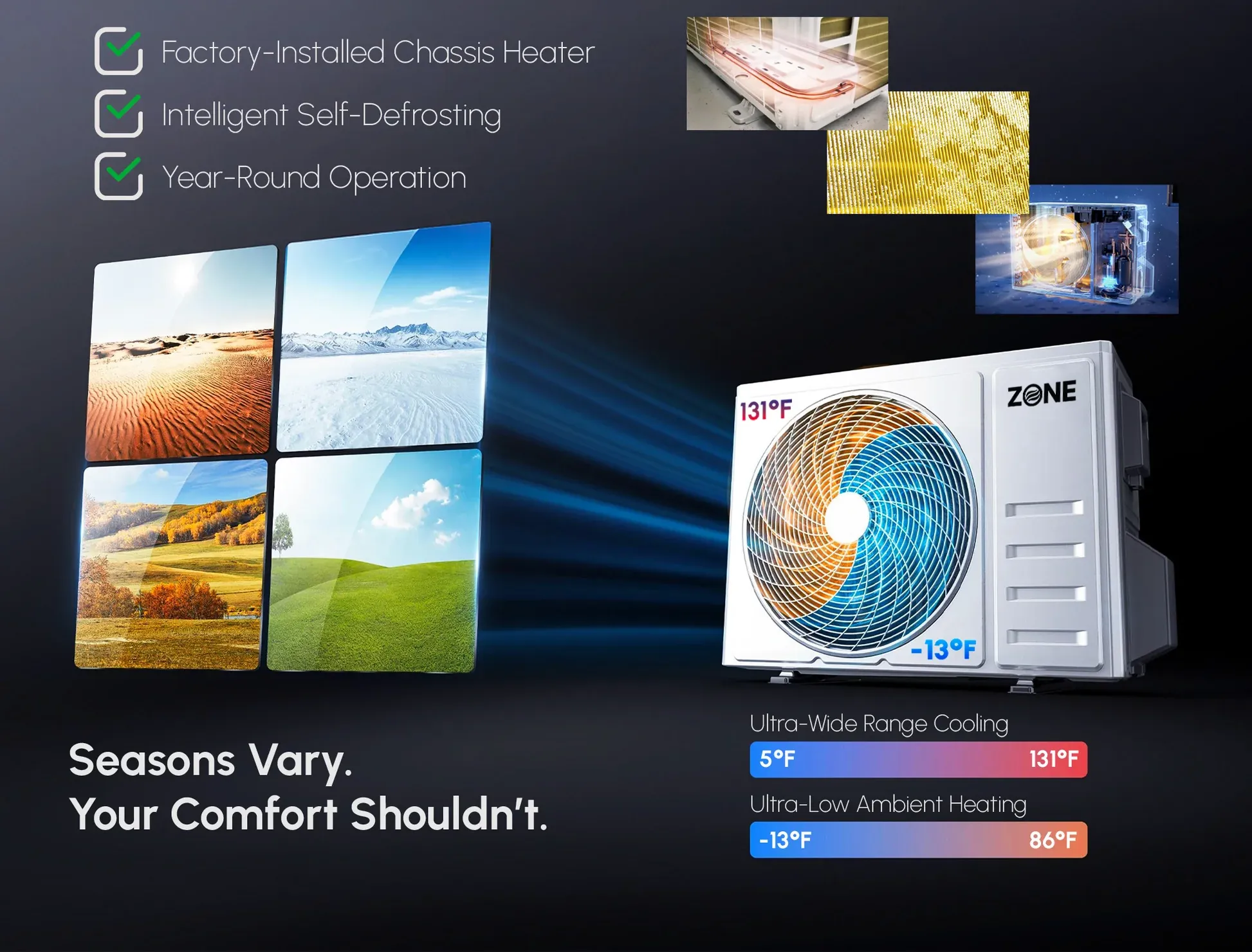 Wide Operating Temperature Range